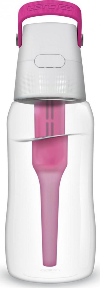 Shishe me filtër Dafi, 700ml, transparente/rozë