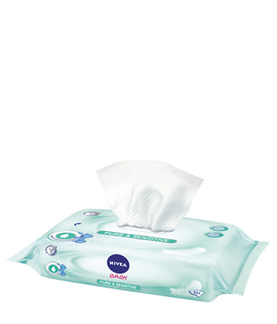 Letra të lagura për foshnje Pure & Sensitive Nivea 63 ks