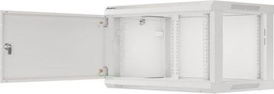 Kasetë murale rrjeti Lanberg WF01-6406-00S, 19", 6U, gri