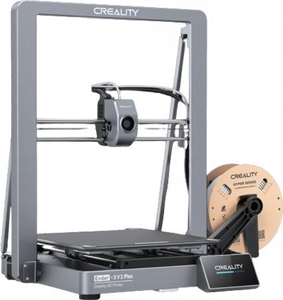 Printer 3D Creality Ender 3 V3 Plus, hapësirë e madhe printimi, kalibrim automatik, gri
