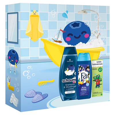 Set Fa Pirate Fantasy, Xhel dushi dhe shampo për lëkurë dhe flokë 250 ml + Shampo për flokë flokësh 400 ml + Pastë dhëmbësh 50 ml
