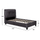 Shezllon Riley 90×200 cm, tapiceri velur gri (HM561.01), gri