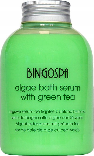 Serum për banjë BINGOSPA me alga dhe çaj jeshil, 500 ml, për vaskë, jeshil