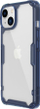 Kapak telefoni Nillkin Nature Pro për Apple iPhone 14 Plus, prej TPU dhe polikarbonati, blu
