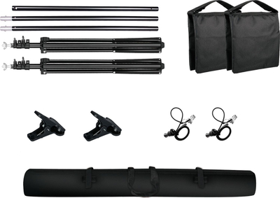 Sistem sfondi Mozos BACKGROUND KIT, teleskopik, hekur çeliku, i zi