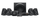 Altoparlantë Logitech Z906, sistem 5.1, 500W, të zinj