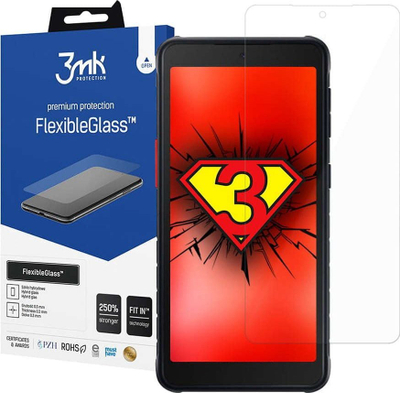 Mbrojtës ekrani 3MK FlexibleGlass për Samsung Galaxy Xcover 5, xham hibrid, transparent