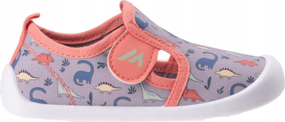 Atlete fëmijësh Martes TOLER, me shirit Velcro, nr 23, gri me dinozaurë