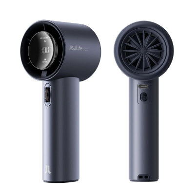 Ventilator portativ Jisulife Pro1 FA53, 3600mAh, ekran LED, blu e errët