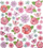 Stickerë dekorativë Dalprint Flower Stickers, set me 46 copë, me lule, shumëngjyrëshe