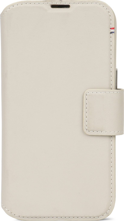 Kapak‑portofol iPhone 15 Decoded Leather Detachable Wallet, lëkurë, MagSafe, bezhë