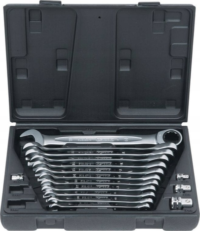 Set çelësa roveshatë KS Tools GEARplus, 12 copë, çelik chrome vanadium, në kuti plastike e zezë