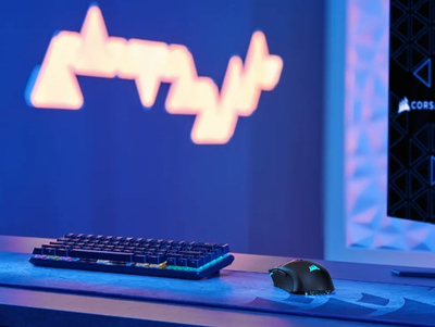 Maus lojrash Corsair CH-931B011-EU, 26000 DPI, Wireless + Bluetooth, i zi
