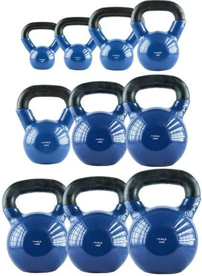 Kettlebell gize HMS KNV28, 28kg, vinil, blu