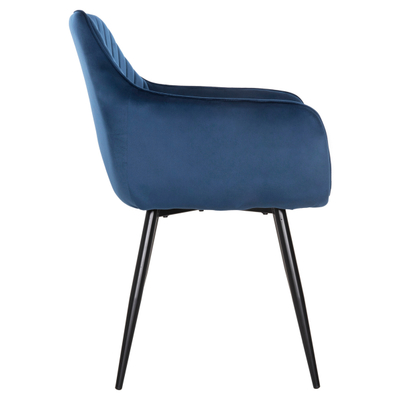 Kolltuk ngrënieje Latrell 57x56x84Hcm (HM8582.08), kaltër/ zezë