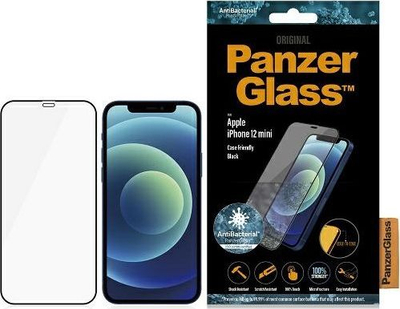Xham mbrojtës PanzerGlass Antibacterial E2E Super+ për iPhone 12 mini, xham i fortë, i tejdukshëm