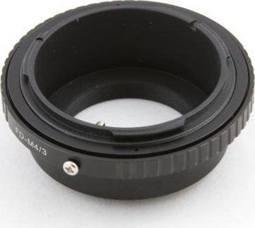 Adapter objektivi Pixco, OLYMPUS PANASONIC Micro 4/3 në CANON FD, metalik, i zi