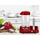 Aparat për hot dog Beper P101CUD501, 350W, me avull, i kuq