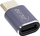 Adapter USB InLine USB4, USB Type-C mashkull–femër, alumin, gri