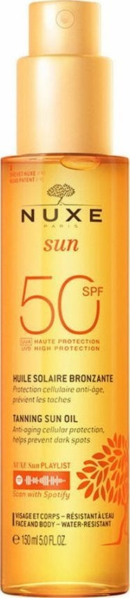 Vaj dielli NUXE Sun për fytyrë edhe trup, SPF 50, 150 ml