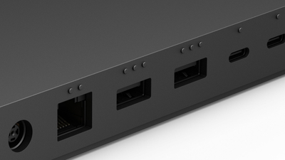 Dok Microsoft Surface Thunderbolt 4 Dock, me kabllo, 2x 4K, i zi