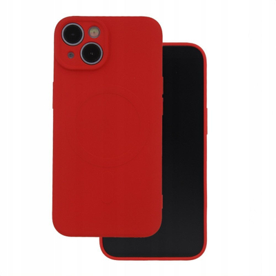 Mbrojtëse silikoni Samsung Galaxy A16 A165 A166, MagSafe, e kuqe