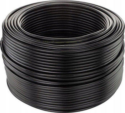 Надворешен коаксијален кабел RGTec RG6 Trishield, 75 Ohm, со гел, црн