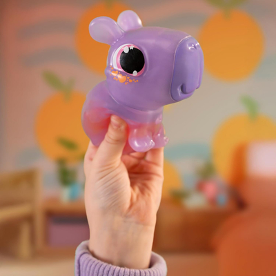 Електронска играчка Animagic Lets Glo Capybara, интерактивна, со светла, повеќебојна
