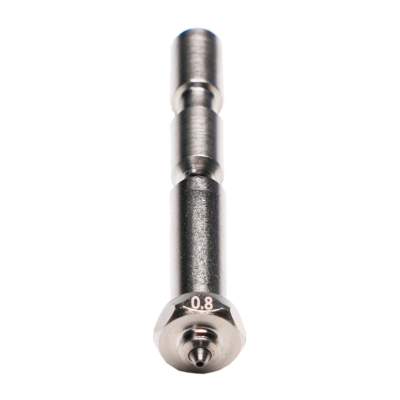 Hotend për printer 3D Anycubic Kobra 3 Max, grykë çeliku 0.8 mm, ndërrim i shpejtë, argjendtë