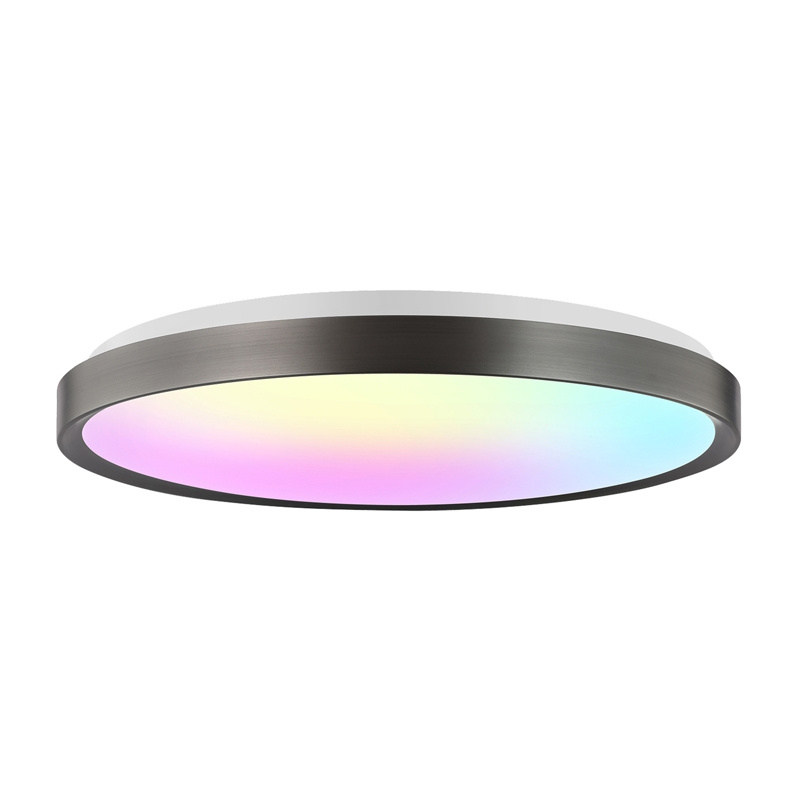 Lampë tavani inteligjente Yeelight Jupiter D C400, RGB, WiFi, metalike e zezë