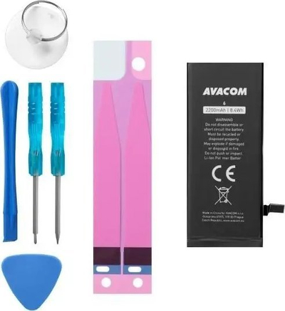 Bateri telefoni Avacom për Apple iPhone 6, Li-Ion, 2200mAh, e zezë