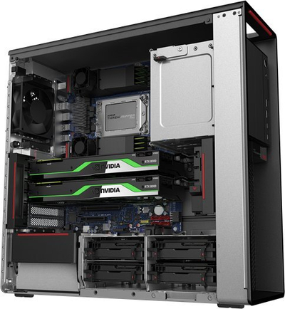 Kompjuter Lenovo ThinkStation P620, AMD Ryzen Threadripper Pro 5965WX, 64GB RAM, 1TB SSD, i zi