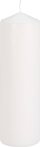 Kandël cilindrike Candle Home and Styling Collection, 8 x 24.5 cm, e bardhë