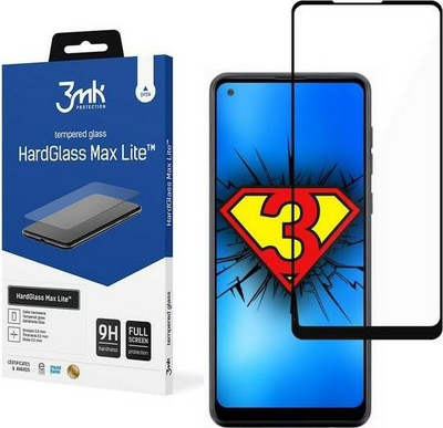 Xham mbrojtës 3MK HG Max Lite për Samsung A217 A21s, i zi