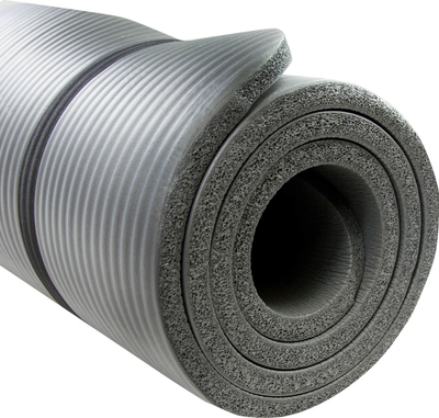 Tapet yoga Body Sculpture Yoga Mat, 15mm, gri