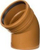 Koleno për tub ELBOW 110mm, me 15° kënd, portokalli