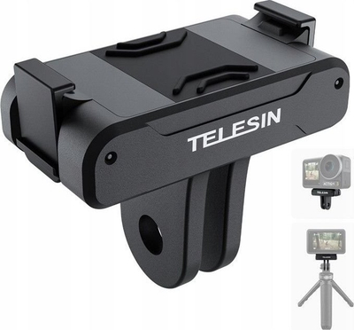 Adapter magnetik Telesin OA TPM T04 për DJI Action 3 dhe 4, montim GoPro, i zi