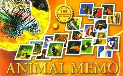 Loja me letra Samo-pol Animal Memo, lojë memorie për fëmijë, shumë kafshë