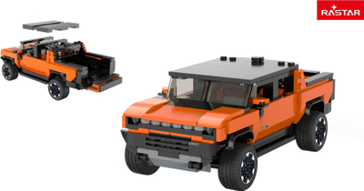 Set ndërtimi Rastar Hummer EV 93700, shkallë 1:30, 454 copa, portokalli