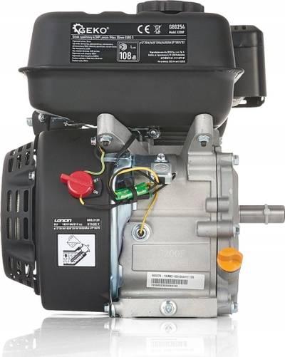 Motor benzinë Geko Loncin 196cc, 6.5HP, EURO 5, i zi