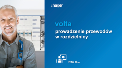Ormani shpërndarës hibrid Hager Volta VU601PLH, 12 module, i bardhë