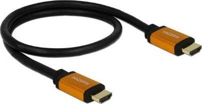 Kabllo Delock HDMI - HDMI, 0.5m, portokalli
