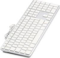 Tastierë LMP KB-1243, USB, layout grek për macOS, alumini, e bardhë