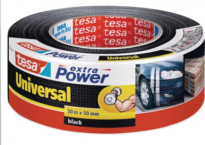 Платнена лента Tesa Extra Power 56389, 50m, 50mm, црна