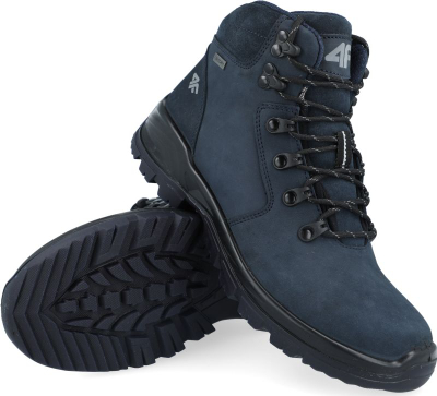 Këpucë trekking 4F Trek W OBDH253-31S, lëkurë nubuck, për goca, blu navy