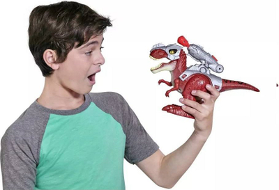 Lodër dinosauri robotik ZURU Robo Alive T-Rex 7132, interaktive, me lëvizje, e kuqe