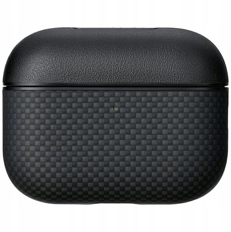 Këllëf Pitaka MagEZ 600D për AirPods Pro 3, MagSafe, fibra aramid, e zezë gri