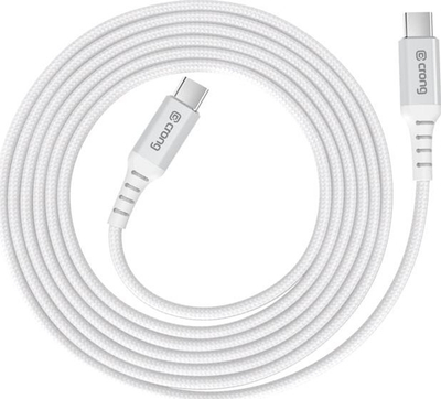 Kabllo USB Crong Crgal15usccwhi, për karikim dhe të dhëna, e bardhë