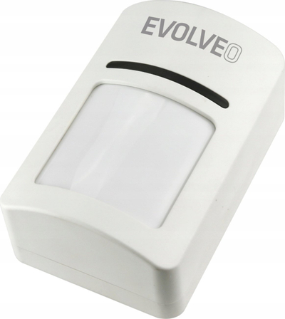 Sensor lëvizjeje EVOLVEO PIR, WiFi, pa tela, i bardhë