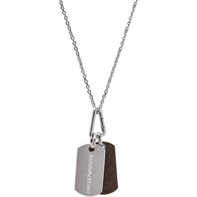 Varëse për meshkuj Emporio Armani EGS3133040, e argjendtë/ kafe